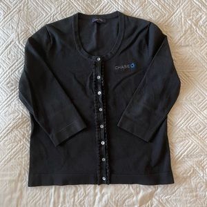 3 Land End Chase Bank black cardigans. Size L, M